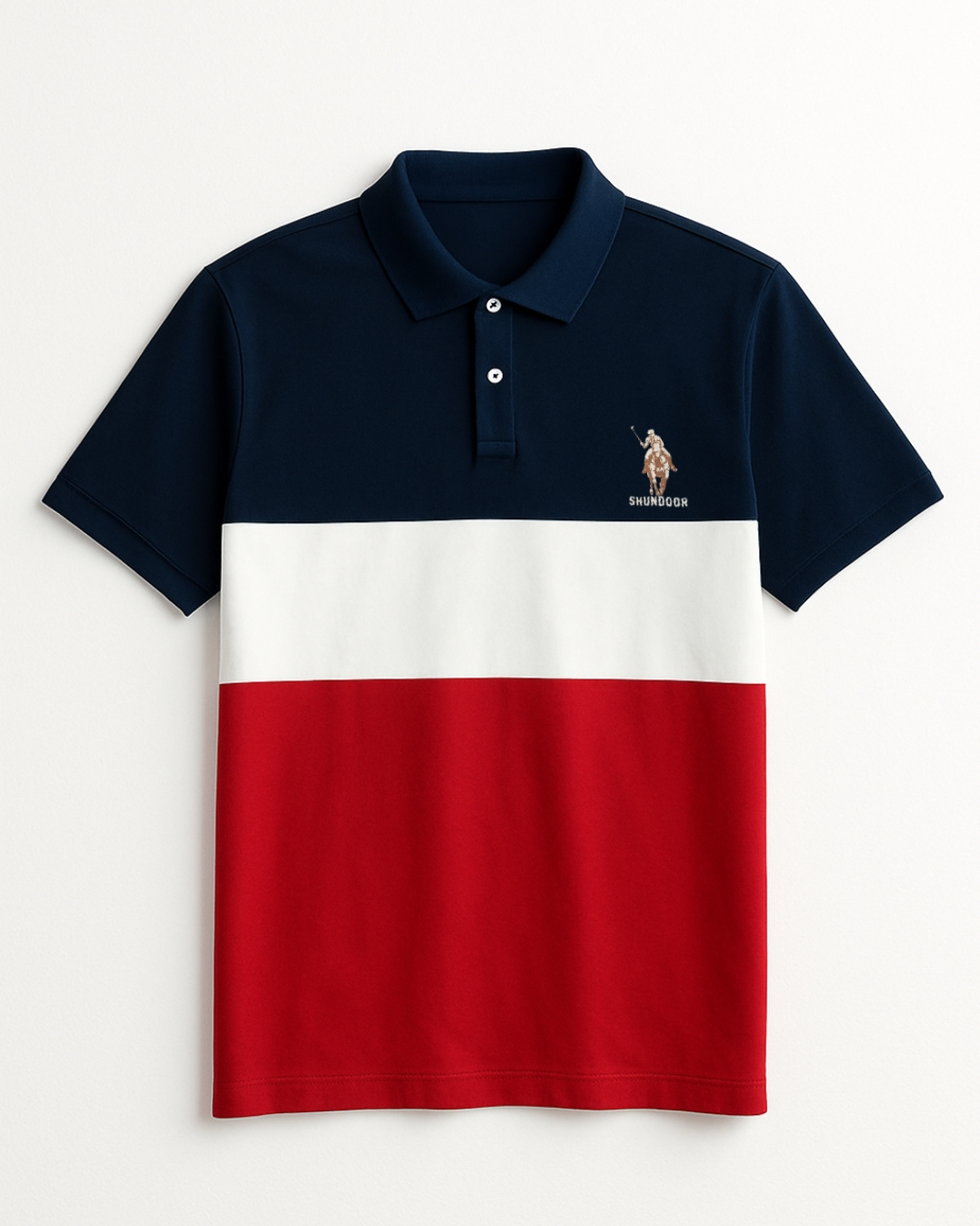 COLOR BLOCK POLO SHIRT