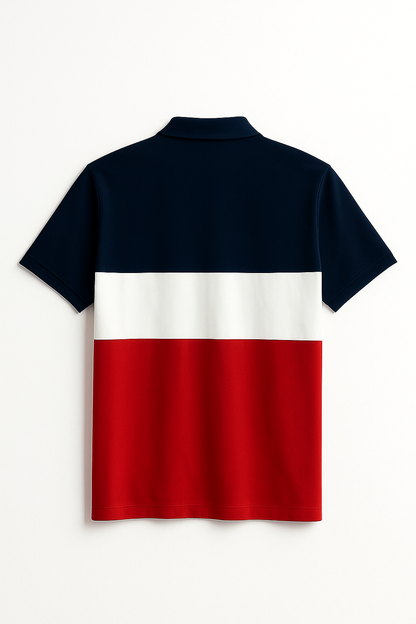 COLOR BLOCK POLO SHIRT